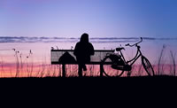 abundance and prosperity can be simply having a bicycle and enjoying nature