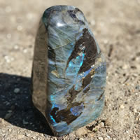 Dragon image on the back of the Labradorite