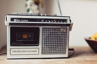 radio cassette tape recorder